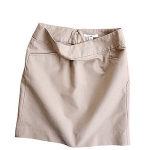 Khaki Banana Republic Normcore Cotton Skirt